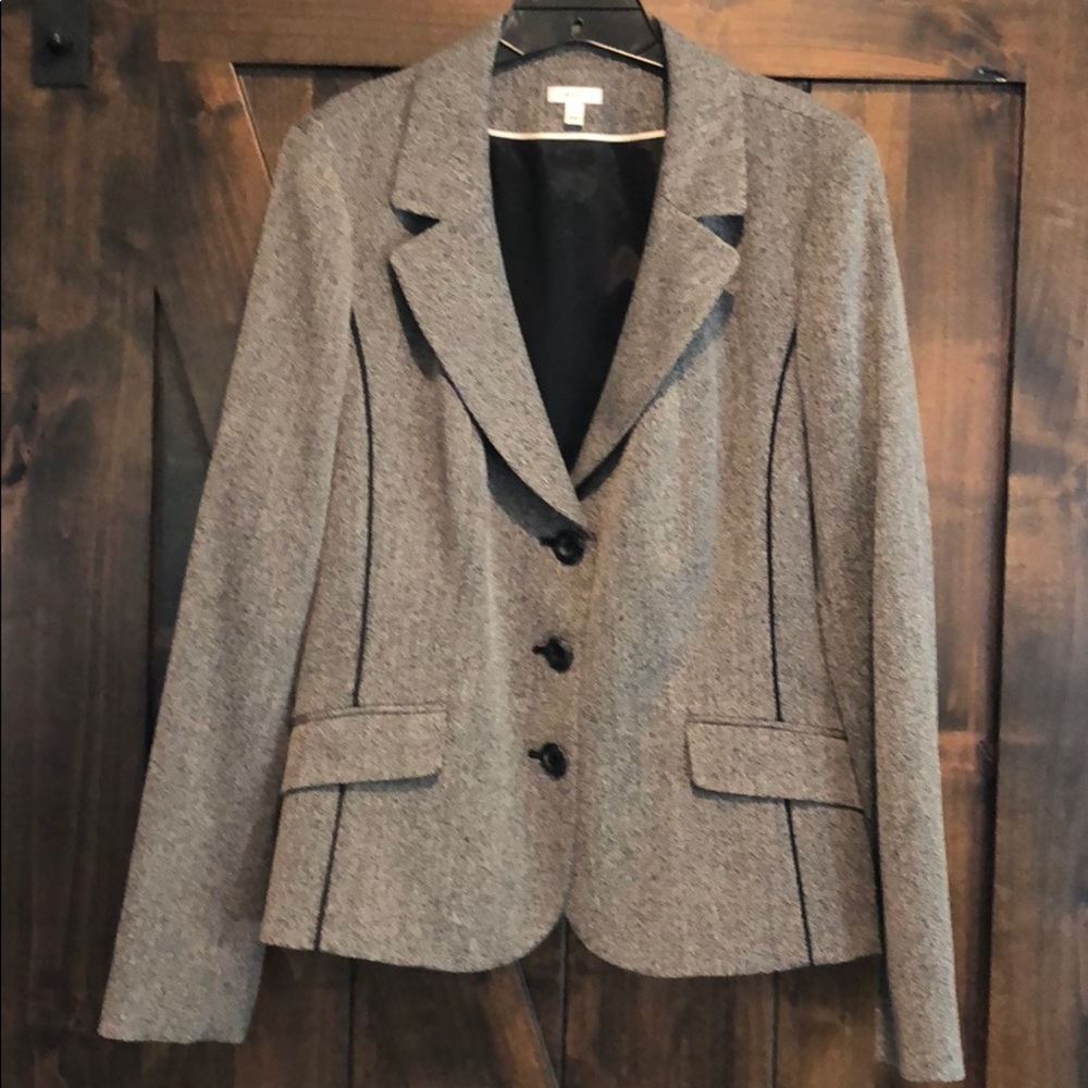 Semantiks Marled 3 button Black blazer size 14